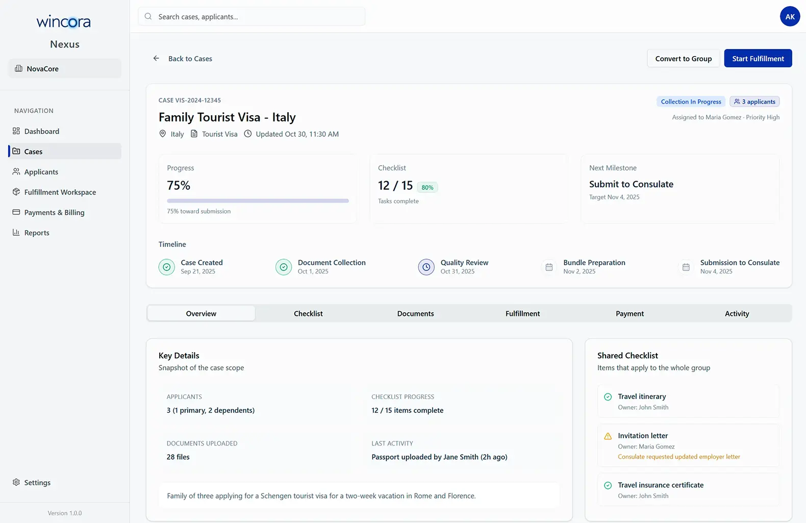 Wincora Nexus Interface 2